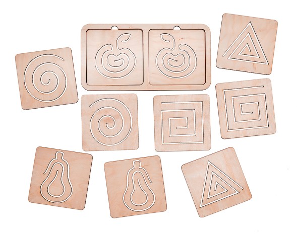 Дидактический материал "Линейки для рисования двумя руками"