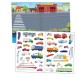 Наклейки многоразовые «Транспорт», формат А4