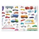 Наклейки многоразовые «Транспорт», формат А4