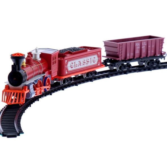 Железная дорога «Паровоз», со светозвуковыми эффектами, протяжённость пути 3,25 м