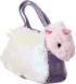 Мягкая игрушка Fluffy Family Единорог в сумочке с пайетками, 18 см