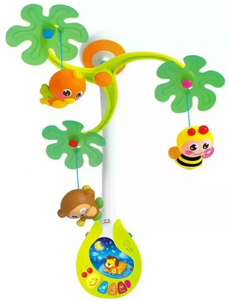 Мобиль музыкальный Милые друзья, 5 игрушек. Hola