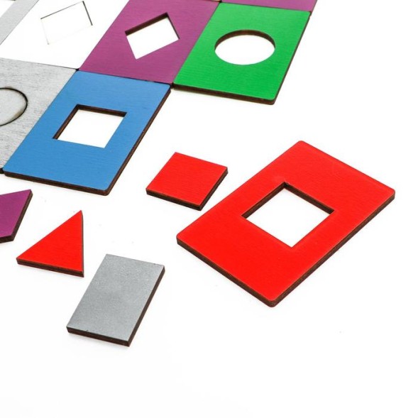 Игра деревянная «Досочки Сегена. Простые цвета»