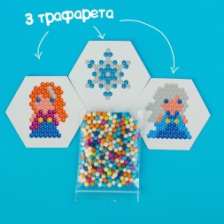 Аквамозаика «Холодное сердце: Эльза и Анна», 3 фигурки, 300 шариков