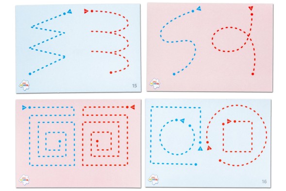 Набор карточек для рисования двумя руками "Лягушка"