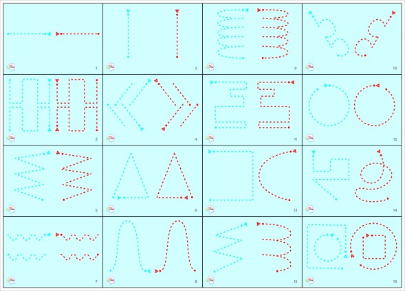 Набор карточек для рисования двумя руками "Лягушка"