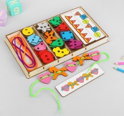 Большой шнуровальный набор, 72 элемента