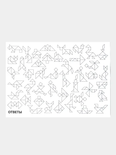 Игра настольная «Танграм магнитный с заданиями»