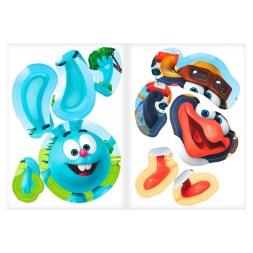 Книга с аппликациями, «Смешарики». Пин и Ежик, 20 стр.