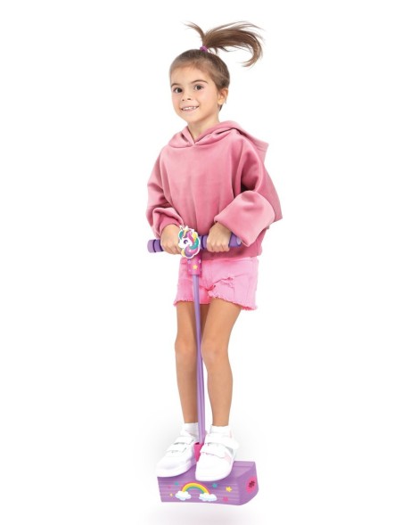 MOBYJUMPER. Тренажер для прыжков со звуком Единорог сиреневый