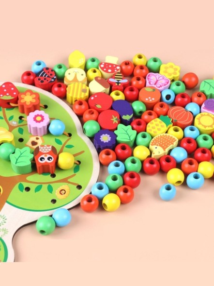 Шнуровка для детей Дерево