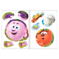 Книга с аппликациями, «Смешарики». Крош, 20 стр.