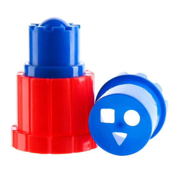 Песочный набор в рюкзаке, Синий трактор, грабли, совок, 3 формочки, ведёрко 1 л