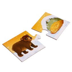 Парные пазлы «Кто где живёт?», 24 детали