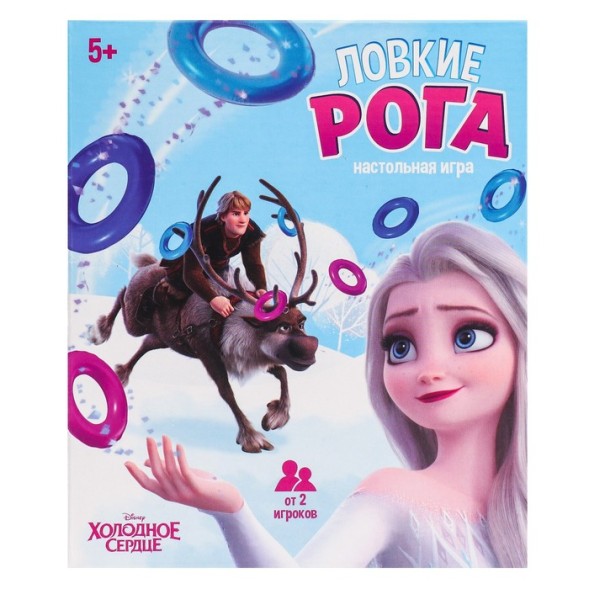 Настольная игра &quot;Ловкие рога&quot; Холодное сердце, р-р 16,4х13,9х3,1