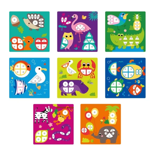 Мозаика "Веселая геометрия", 85 элементов. ON TIME