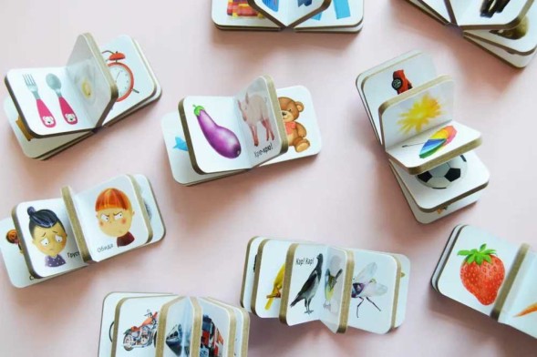 Мини-книжки для малыша (9 книжек-кубиков)