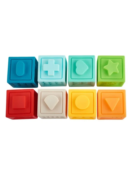 Набор тактильных кубиков Huanger Цифры, 8 шт