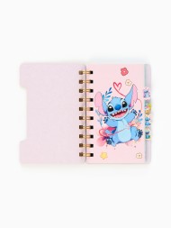 Подарочный набор: блокнот А6, 65 л, ручка, стикеры-наклейки, Стич, бежевый