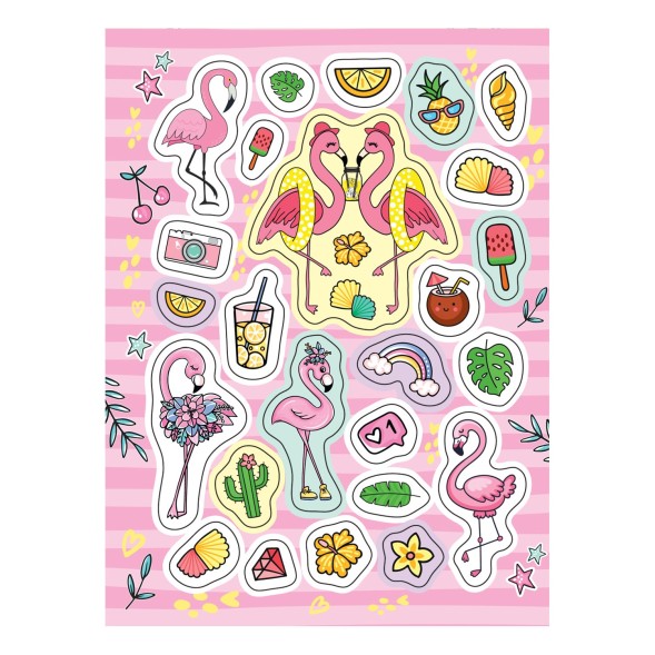 Альбом наклеек Росмэн Фламинго, 100 наклеек