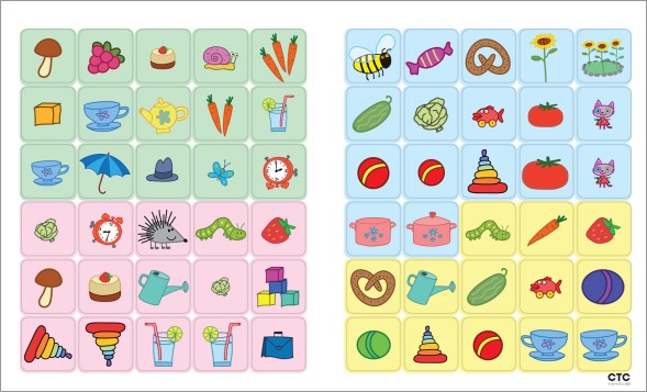 Продолжи ряд (Три кота. Логика с наклейками)