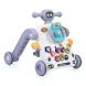 Развивающий центр - ходунки каталка "Учись играя" музыкальные, 5 в 1 (ходунки, каталка, самокат, столик развивающий, машинка)