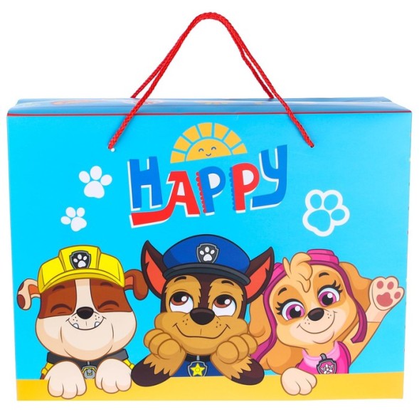 Пакет-коробка, &quot;Happy&quot;, Щенячий патруль, 40х30х15 см