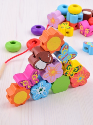 Шнуровка Бусы &quot;Полянка&quot;, 29 деталей