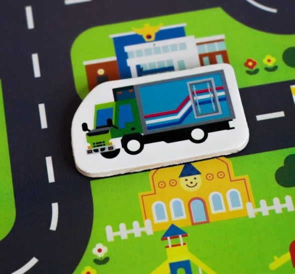 Конструктор магнитный «Городское движение», игровое поле: 29 × 21 см