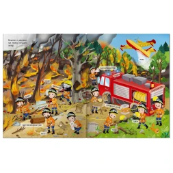 Книжка с наклейками АЙРИС-пресс с наклейками А4 Пожарные-спасатели 70 наклеек