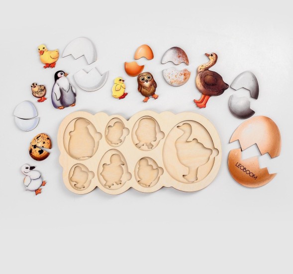 Рамка-вкладыш «Кто живет в яйце?»