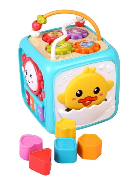 Развивающий центр &quot;Мультикуб мини&quot;: 6 развивающих игр, свет, звук