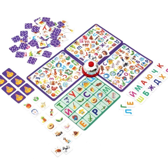 Настольная игра со звонком «Зоркий глаз. Алфавит»
