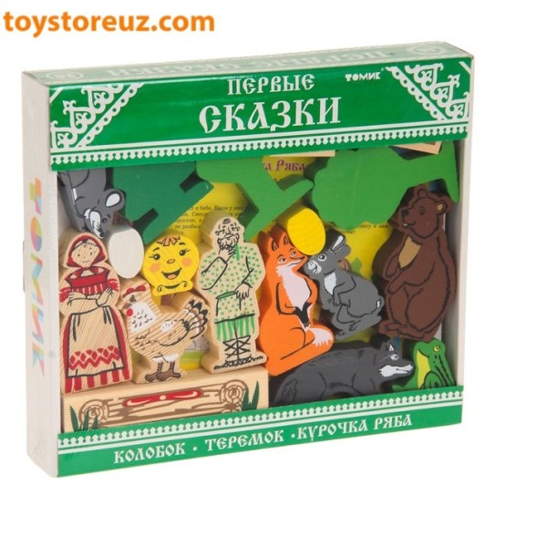 Конструктор "Первые сказки: Колобок, Курочка Ряба, Теремок", 30 элементов
