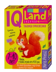 IQ карточки АЙРИС-пресс Многоразовые с маркером 7+ Таблица умножения