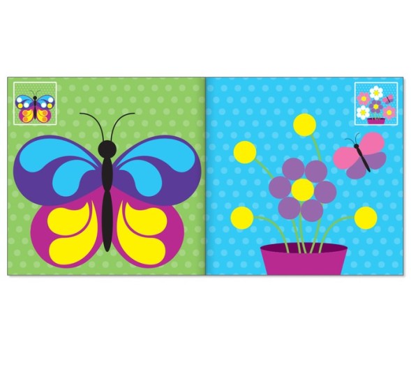 Наклейки «Умные кружочки. Наклеиваем по образцу», 12 стр.