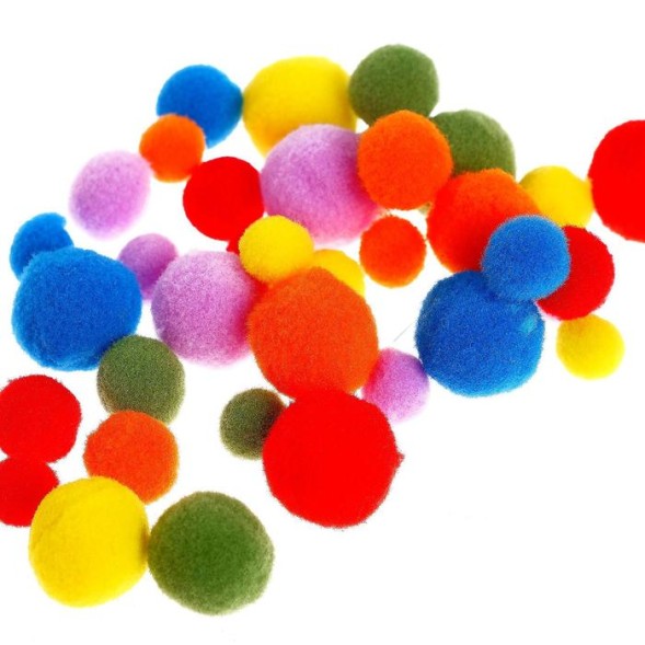 Мозаика «Цветочек» с мягкими бомбошками