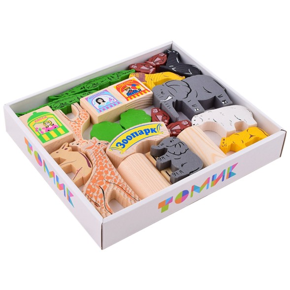 Конструктор "Зоопарк", 39 элементов