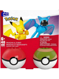 Конструктор Mega Pokemon Пикачу и Зубат 40 элементов