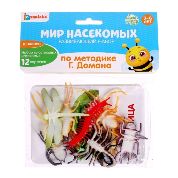Развивающий набор с карточками «Мир насекомых», по методике Домана