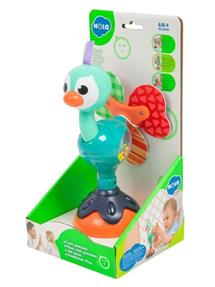 Погремушка на присоске HOLA Павлин