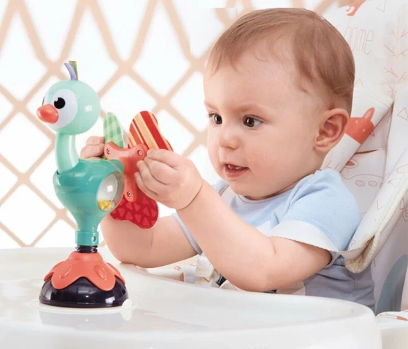 Погремушка на присоске HOLA Павлин