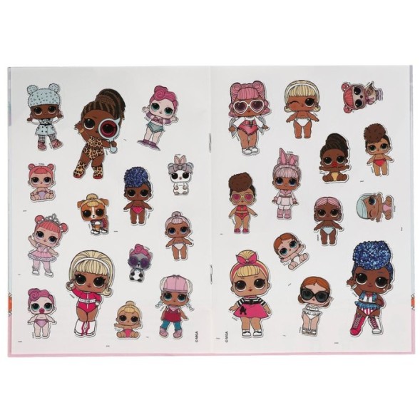 Активити А5 с многоразовыми наклейками «Модницы» Лол