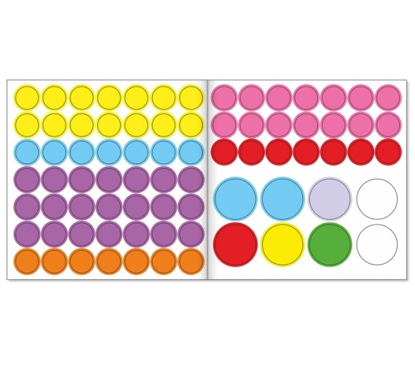 Наклейки «Весёлые кружочки. Дикие животные», 12 стр.