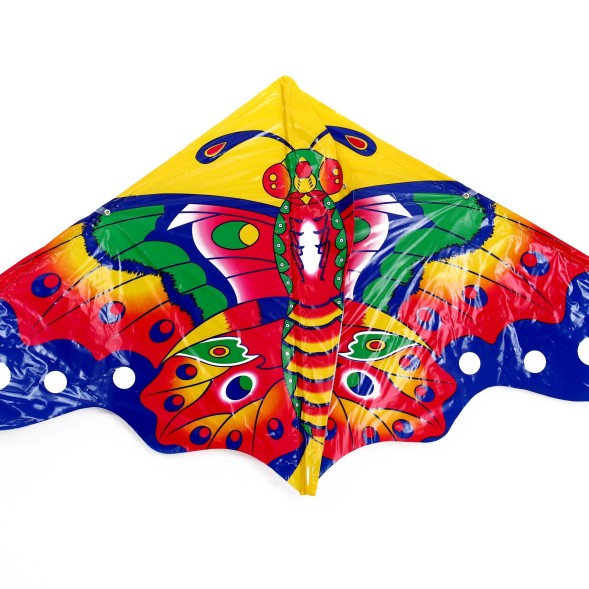 Воздушный змей «Цветная бабочка», с леской