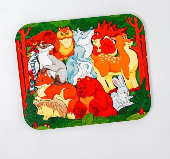 Зоопазл «Лесные жители» 11 деталей