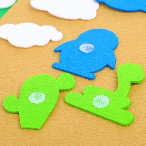 Игрушка из фетра «География», 23 элемента + 2 основы