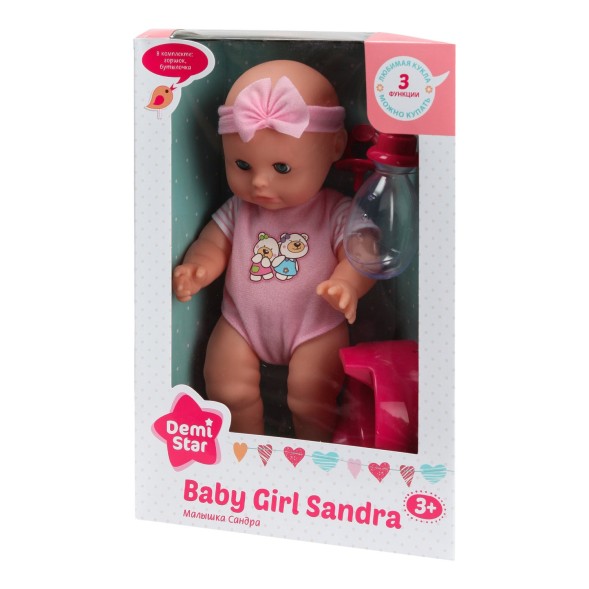 Пупс кукла Сандра Demi Star, пьет и ходит на горшок