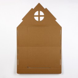 Дом из картона под раскраску «Чебурашка»