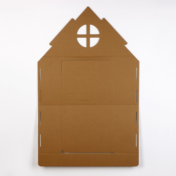 Дом из картона под раскраску «Чебурашка»